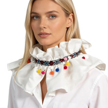 Bohemian Styles Embroidery Collar Detachable Faux Collar