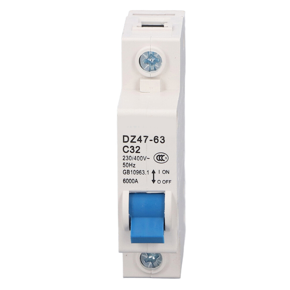 1P MCB 32A 6kA DIN Rail Circuit Breaker