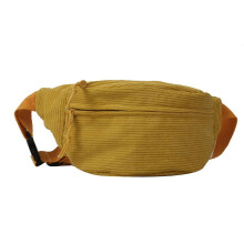 (Yellow) 2023 NEW Fanny Pack for Women Girl Crossbody Waist Pack Chest Bags Fashion Corduroy Bags Versatile Solid Color Waist Bag brown