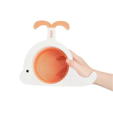 Effortless Kitchen Hero, Easy to Use Multipurpose Saddle Sink Strainer Basket, Unique Whale Shape with High Quality PP Material, Fine Mesh Filter