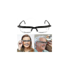 Fokusverstellbare Brille mit unabhängiger Dioptrieneinstellung, für Computer, Lesen und Autofahren, Aluminiumrahmen