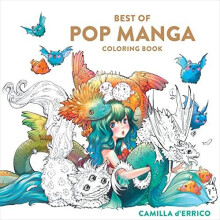 Best of Pop Manga Coloring Book by Camilla DErrico Paperback Book