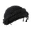 Stylish Unisex Spandex Satins Skull Hat Double Layer Tassels 1