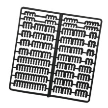 36 kabelorganisatoren voor beklede draden in desktop-Zwart