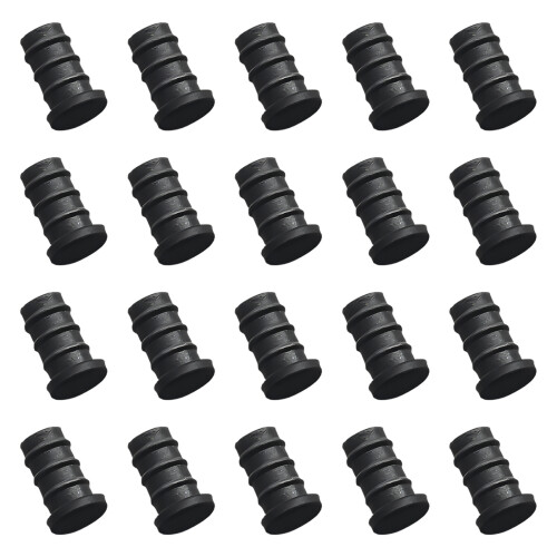 Universals Silicone Dustproof Plugs For 3.5mm Audios-Black