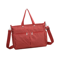 Sac à main moderne en nylon pour femme, sac à bandoulière-Rouge