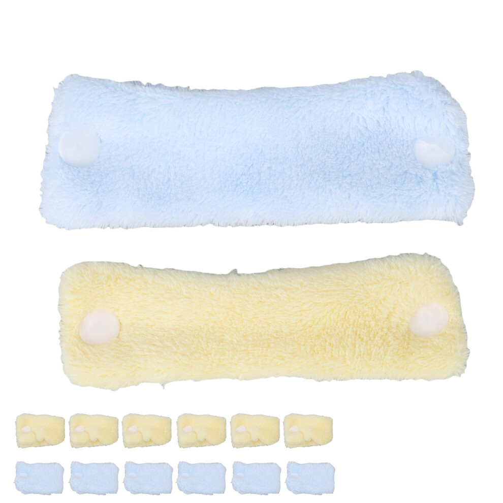 Coral 12 Fleece Heatless Hair Rollers Set