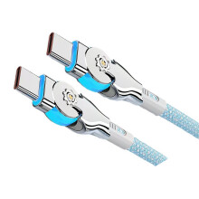 Type connecteurs latéraux de double de câble d'USB C de la-2m
