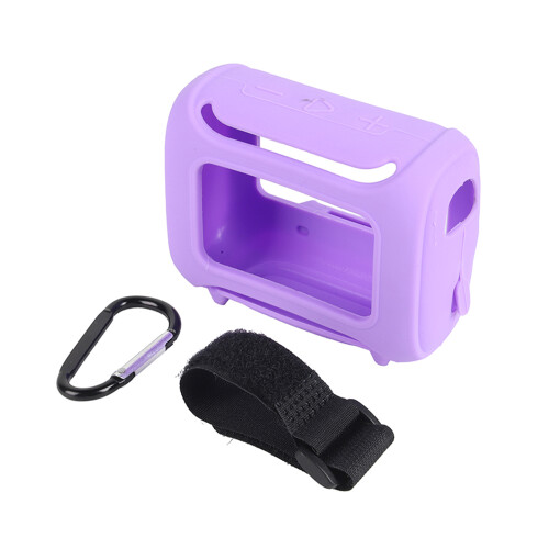 Ergonomic Silicone Cover With Attachment Strap For GO 5-Purpl
