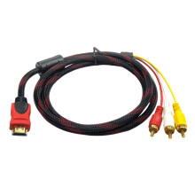 HDTV To 3RCA Adapters Cable 1.5M Red White Yellow Connectors For