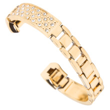 Women's Sparkle Stainless Steel Cuff