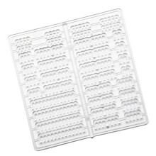 36Pcs Cable Combs For PC Module Wires Maganers-transparent