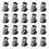 20pcs Plastic 3 Way Joint Fitting for Home Improvement-Grey 1