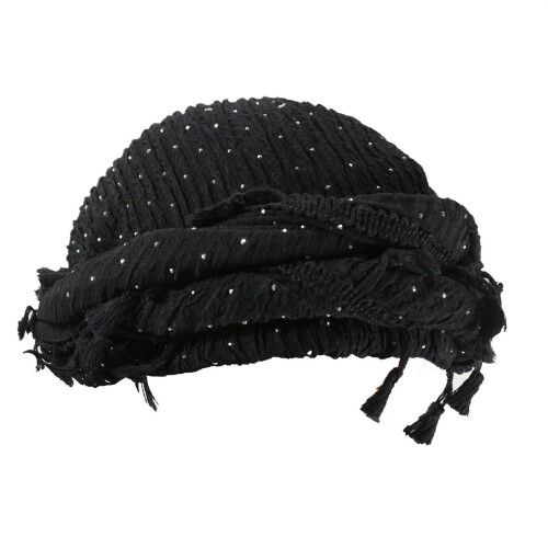 Soft Comfortable Headwear Double Layer Tassels Decoration