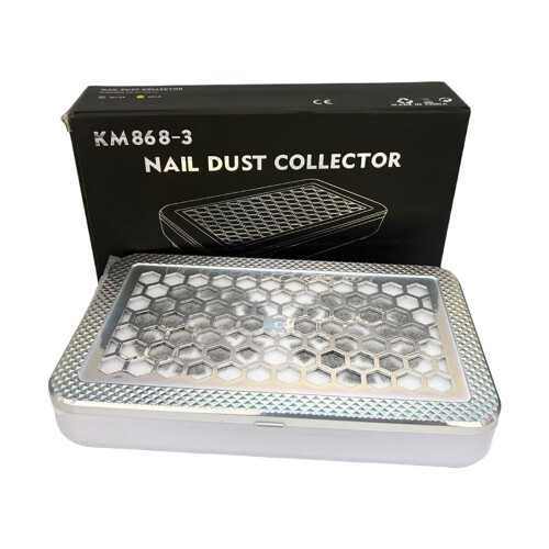 Compact Nail Technician Dust Absorber Metal Body Easy to-Silver