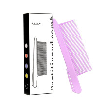 Plastic Hairdressing Comb Not Needed Clip For Secure-Purple