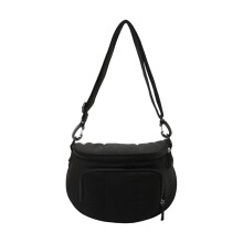 Multifunctional Crossbody Handbag Fashion Nylon Fabric-Black