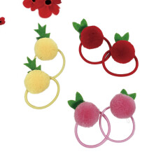 6Stk Haarseile Für Kinder Elastische Haargummis Mit Plüschkugel