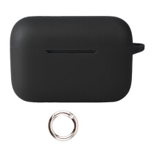 Boîtier de manchon flexible pour écouteurs, coque anti-choc-Noir