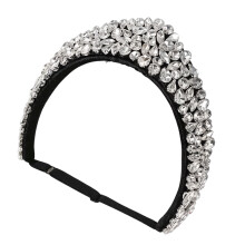 Classical Baroque Design Headband With Sparkling-White