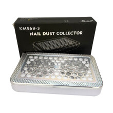 Innovative Nail File Dust Catcher Visible Debris-Silver