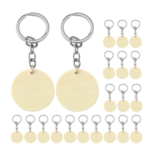 1Set Multi Kleur Sleutelhanger Blanks Voor Creatieve Decoratie