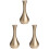 3 Stuks Kleine Vaas Messing 1