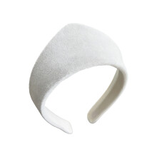 Pleuche sponshoofdbanden Elegant comfortabel haaraccessoire-Wit
