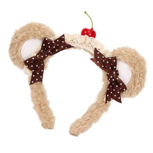 Anime Haarband Beer Oor Pluche Headbanf voor Vrouwen-Koffie