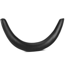Coussinet de bandeau en cuir véritable respirant pour-Noir