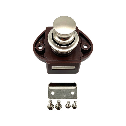 Loquets de porte à bouton, conceptions résistantes-Nickel perlé