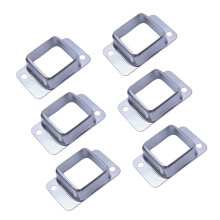 40x40 mm metalen vierkante paalflensbasis hekpaal-6 stuks