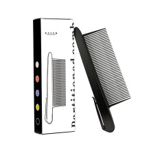 Peigne de coiffure en plastique, Clip non nécessaire pour-Noir