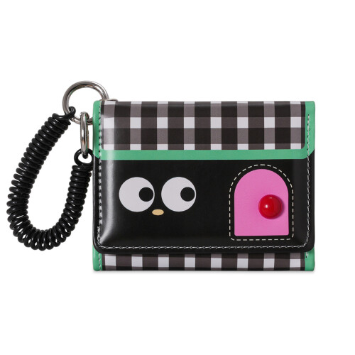 Multicolor Miniature Home Themed PU Wallet With-Black