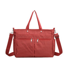Moderne nylon handtas voor dames Schoudertas Handtas voor-Rood