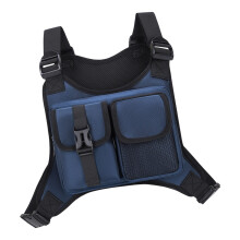 Borsttas voor heren Dames, waterbestendige hardloopvesttas-Blauw