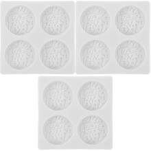 3Pièces Moules Silicone Blancs Caractères Moyen-Orient Pour
