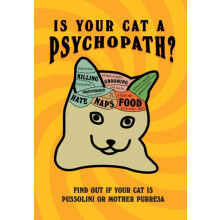 Is Your Cat A Psychopath by Stephen Wildish Hardcover Book