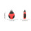 Support anti-perte pour traceurs, étui anti-rayures pour-Rouge 4