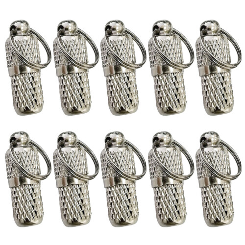 10Pièces Pendants D’identité Pour Collier Animal Argent Durable