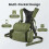 Sac de rangement de randonnée de grande capacité,-1Vert armée 5