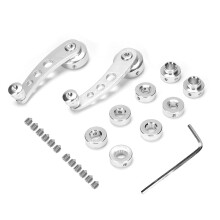CNC Aluminium Window Crank Handle 3 Inch Silver
