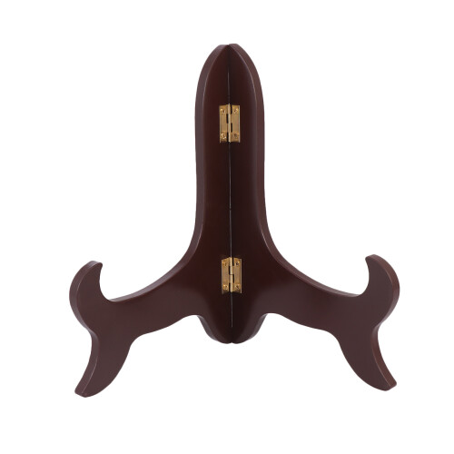 8Pcs Bamboo Tea Cake Stands Dark Brown Decorative Display Racks