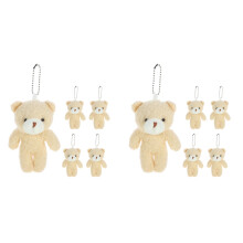 Draagbare Kleine Beer Sleutelhanger Popje Beige