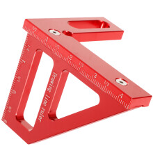 Aluminium Houtbewerker Hoekliniaal 45-90 Rood Meetgereedschap