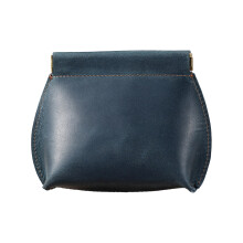Porte-monnaie en cuir PU avec fermeture à pression,-Bleu
