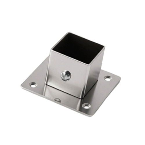 Rusts Proof Square Tube Flanges Bracket Base for Home-30mm