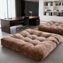 Cotton Filled Corduroy Seat Pad Dark Brown