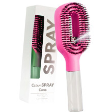 Ergonomic Hair Moisturizing Comb Hair Brush With-Rose Red