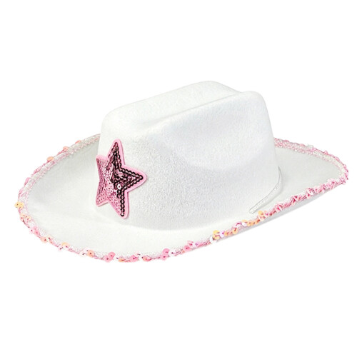 Adjustable Sequined Star Cowboy Hats for Kids Durable-hat